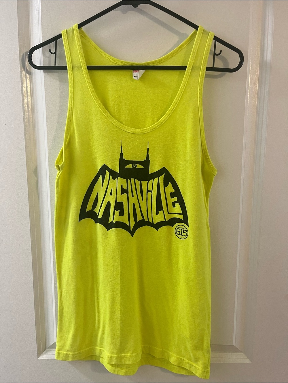 American Apparel Project 615 Neon Yellow Nashville Tank Top Women’s Size Small